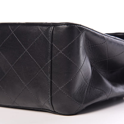 Chanel Lambskin Quilted XL Jumbo Single Flap Black 10 of 11