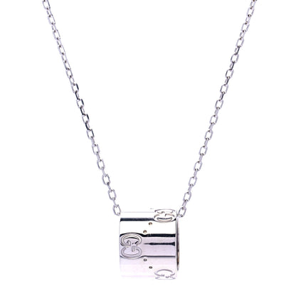 Gucci 18K White Gold Icon Twirl Pendant Necklace 1 of 8