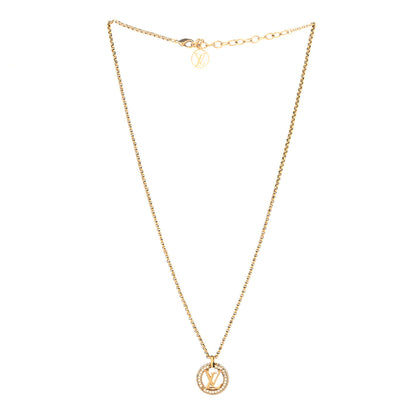 Louis Vuitton Metal Crystal Louise By Night Necklace 3 of 5