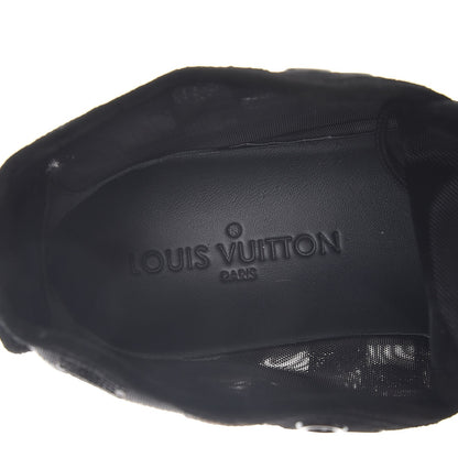 Louis Vuitton Calfskin Suede Sequins Damier Punchy High Top Sneakers 38.5 Black 7 of 8