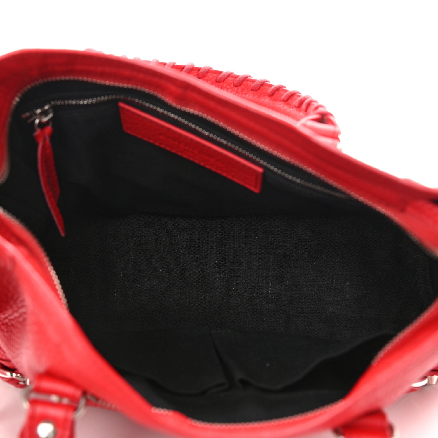 Balenciaga Vibrato Calfskin Classic Silver Hardware S City Rouge Cerise 5 of 10