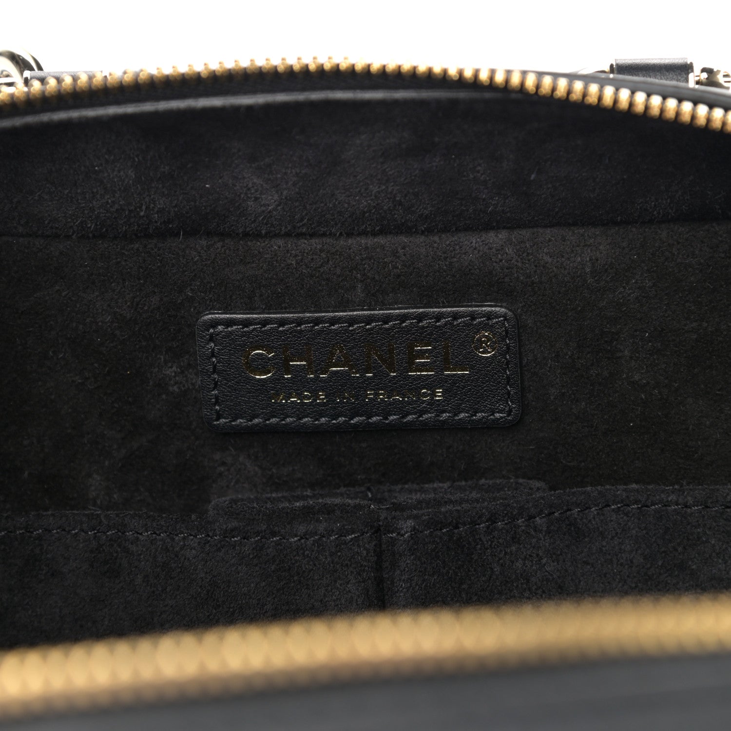 Chanel Calfskin Quilted Travel Kit Vanity Case Black 6 of 13