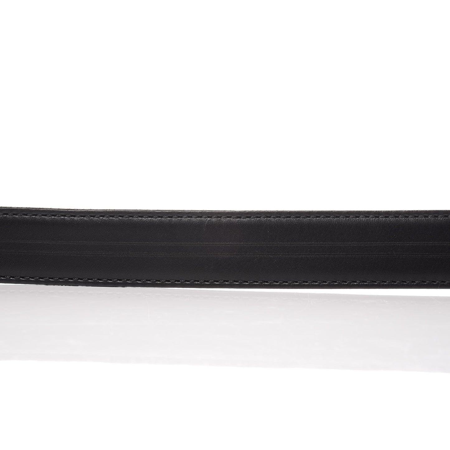Coated Canvas Enamel Granite Monster Eyes Buckle Belt Black Multicolor