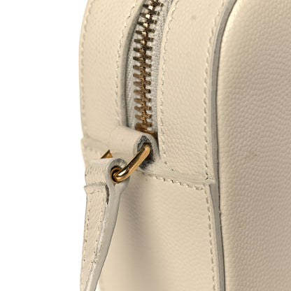 Saint Laurent Grain De Poudre Small Classic Monogram Camera Bag White 10 of 12