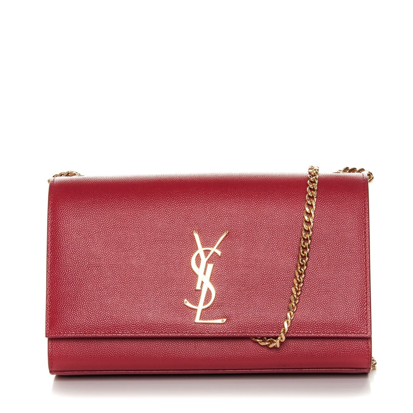 Grain De Poudre Medium Monogram Kate Satchel Red