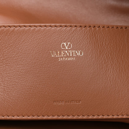 Valentino Garavani Nappa Vlogo Pouf Pouch Tan 6 of 9