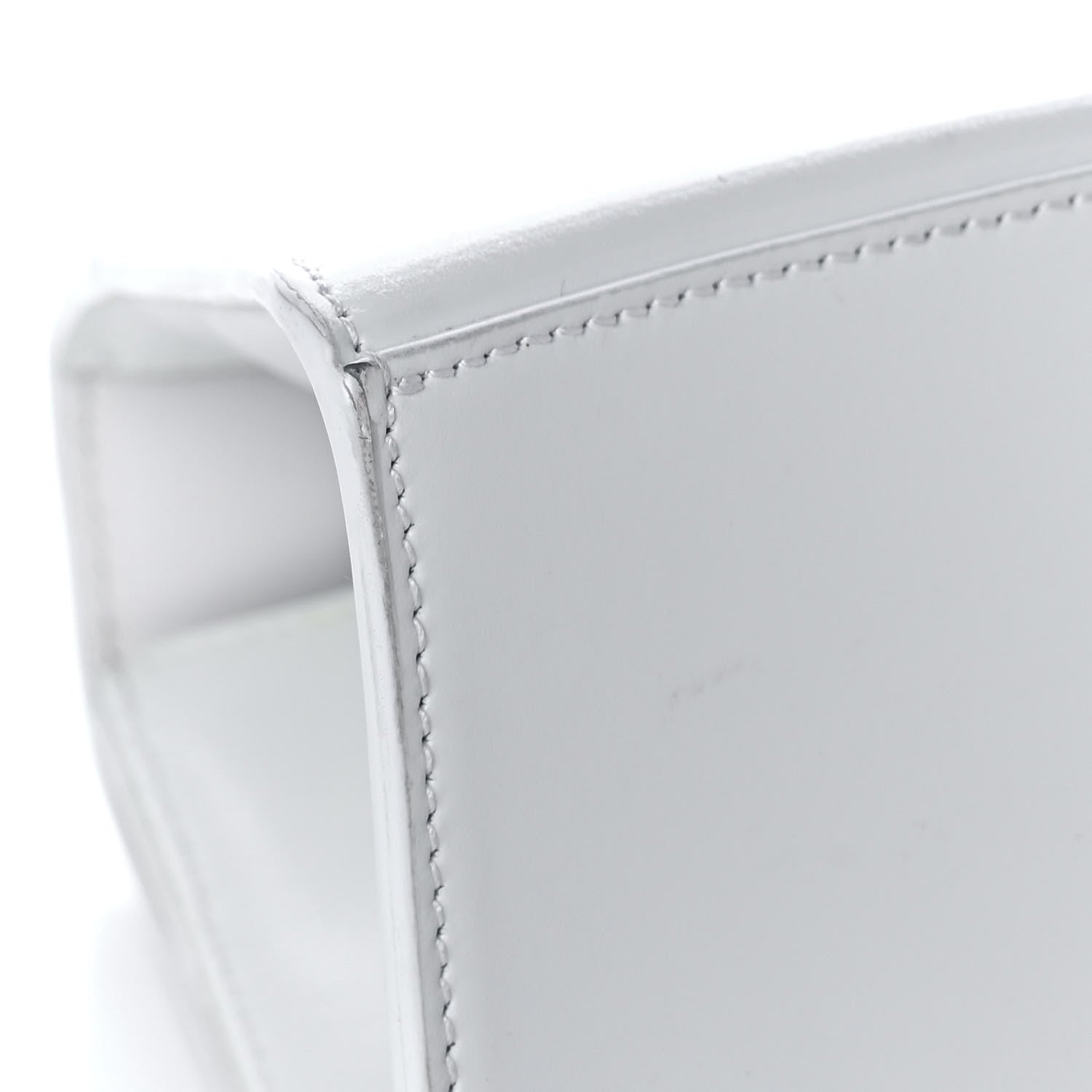 Balenciaga Shiny Box Calfskin Small Hourglass Top Handle Bag White 11 of 20