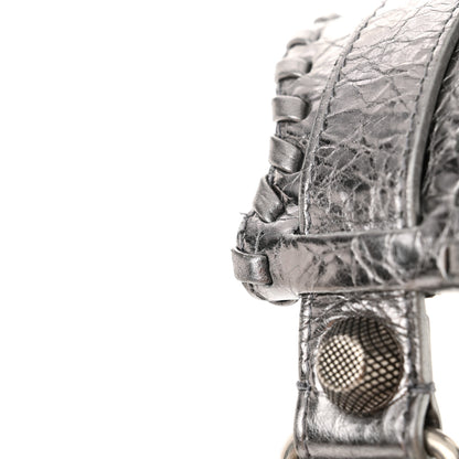 Balenciaga Metallic Agneau Arena Le Cagole Shoulder Bag XS Silver 13 of 13