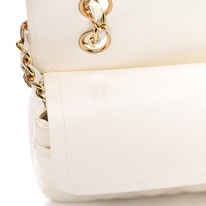 Chanel Caviar Quilted Medium Double Flap White 7 of 11