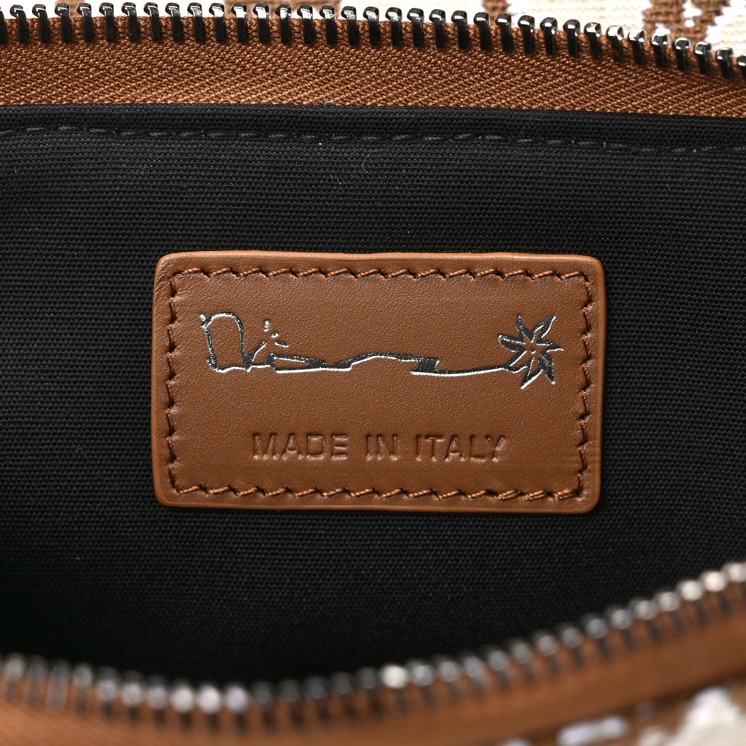 Christian Dior X CACTUS JACK Oblique Saddle Arm Pouch Coffee 6 of 10
