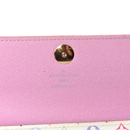 Louis Vuitton Monogram Multicolor Sarah Wallet White Litchi 6 of 6