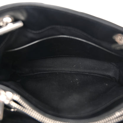 Saint Laurent Calfskin Y Quilted Monogram Small Loulou Shopper Black 6 of 13