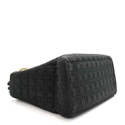 Christian Dior Nylon Cannage Medium Lady Dior Black 4 of 13