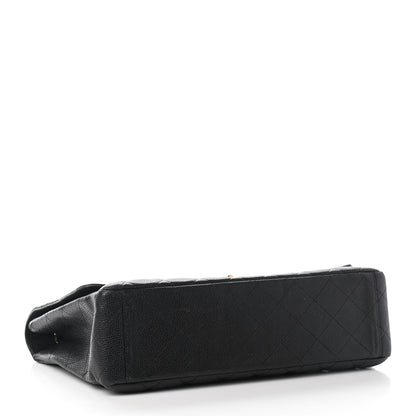 Chanel Caviar Quilted Maxi Single Flap Black 3 of 10