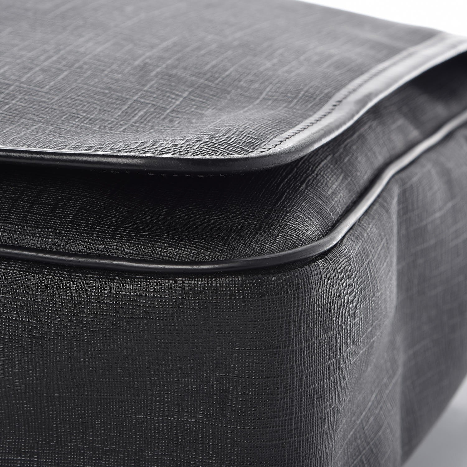 Gucci Coated Canvas Interlocking G Large Flap Messenger Bag Black 11 of 11