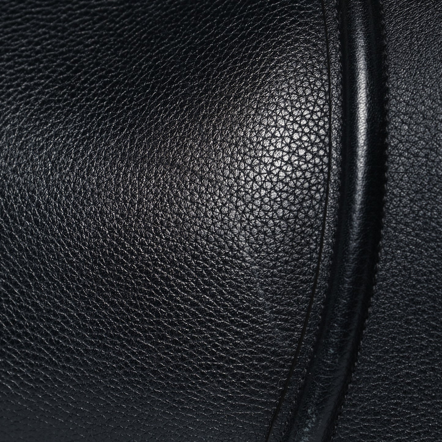 Drummed Calfskin Mini Luggage Black