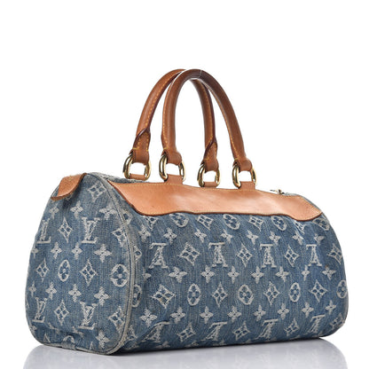 Louis Vuitton Monogram Denim Neo Speedy Blue 3 of 11