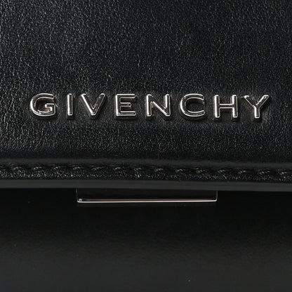Givenchy Calfskin Mini Pandora Box Logo Strap Crossbody Bag Black 7 of 9