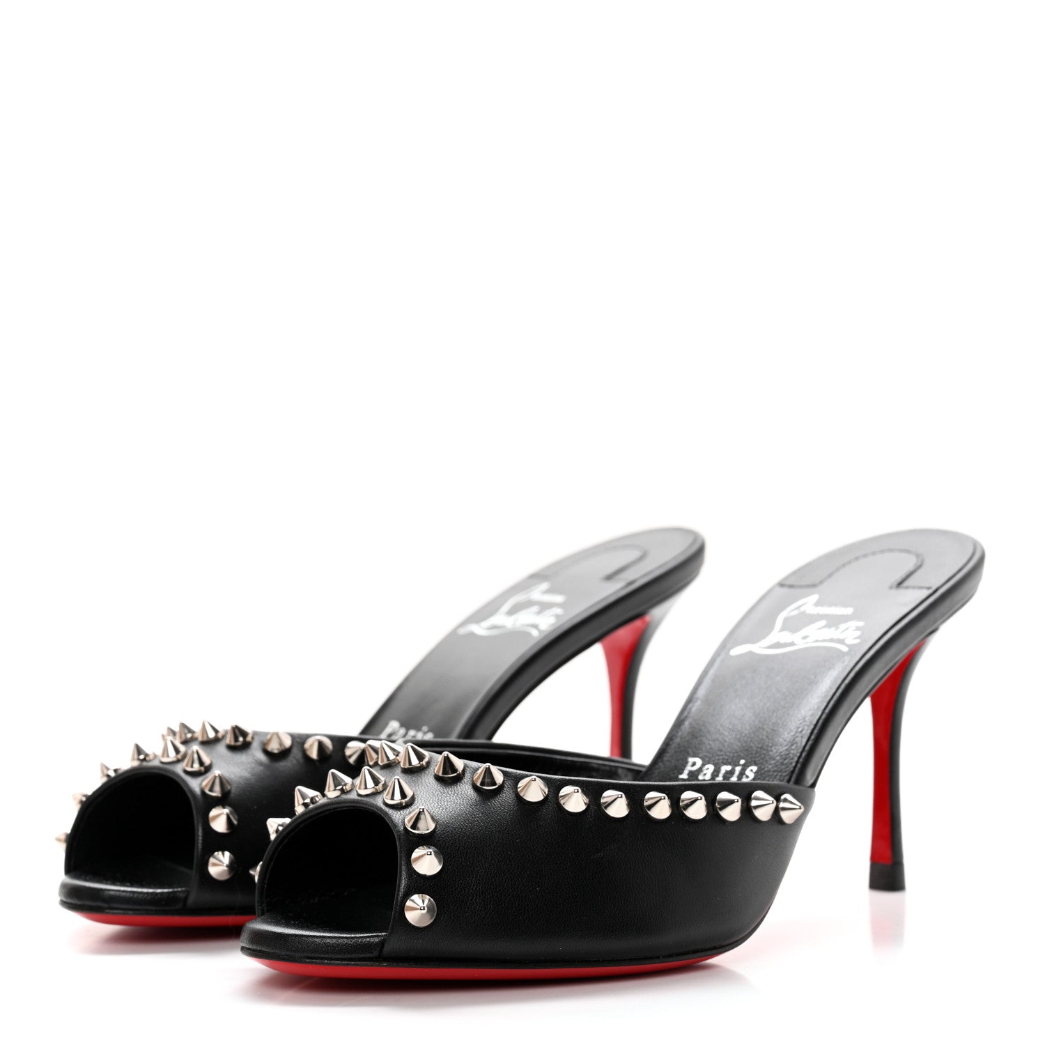 Christian Louboutin Nappa Spike Me Dolly 85 Sandals 36 Black 3 of 12