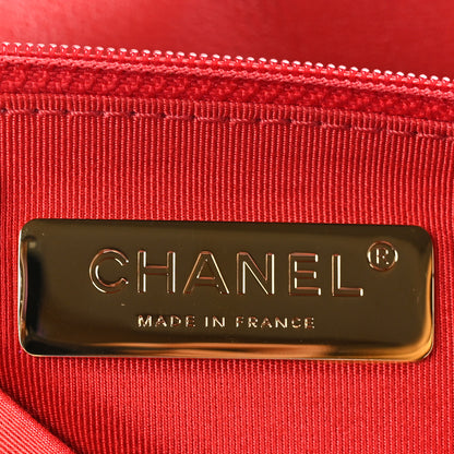 Chanel Lambskin Quilted Large Chanel 19 Flap Red 6 of 9