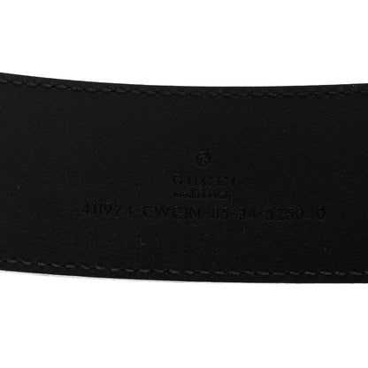 Gucci Guccissima Signature Interlocking G 40mm Belt 85 34 Black 3 of 5