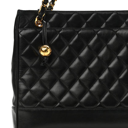 Chanel Lambskin Quilted Shoulder Bag Black 10 of 14