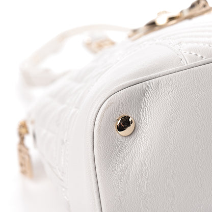 Versace Barocco Quilted Nappa Altea Vanitas Lady Athena White 14 of 19