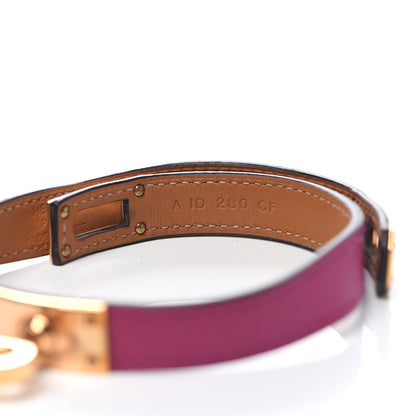Hermes Swift Kelly Double Tour Bracelet T2 Rose Pourpre 3 of 4