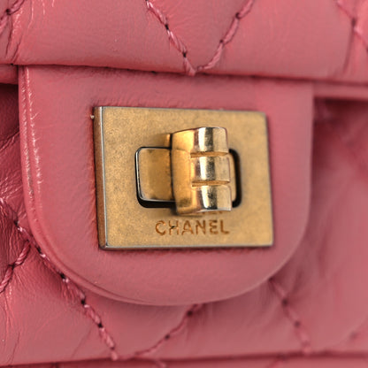 Chanel Aged Calfskin Quilted 2.55 Reissue Flap Belt Bag Pink 13 of 13