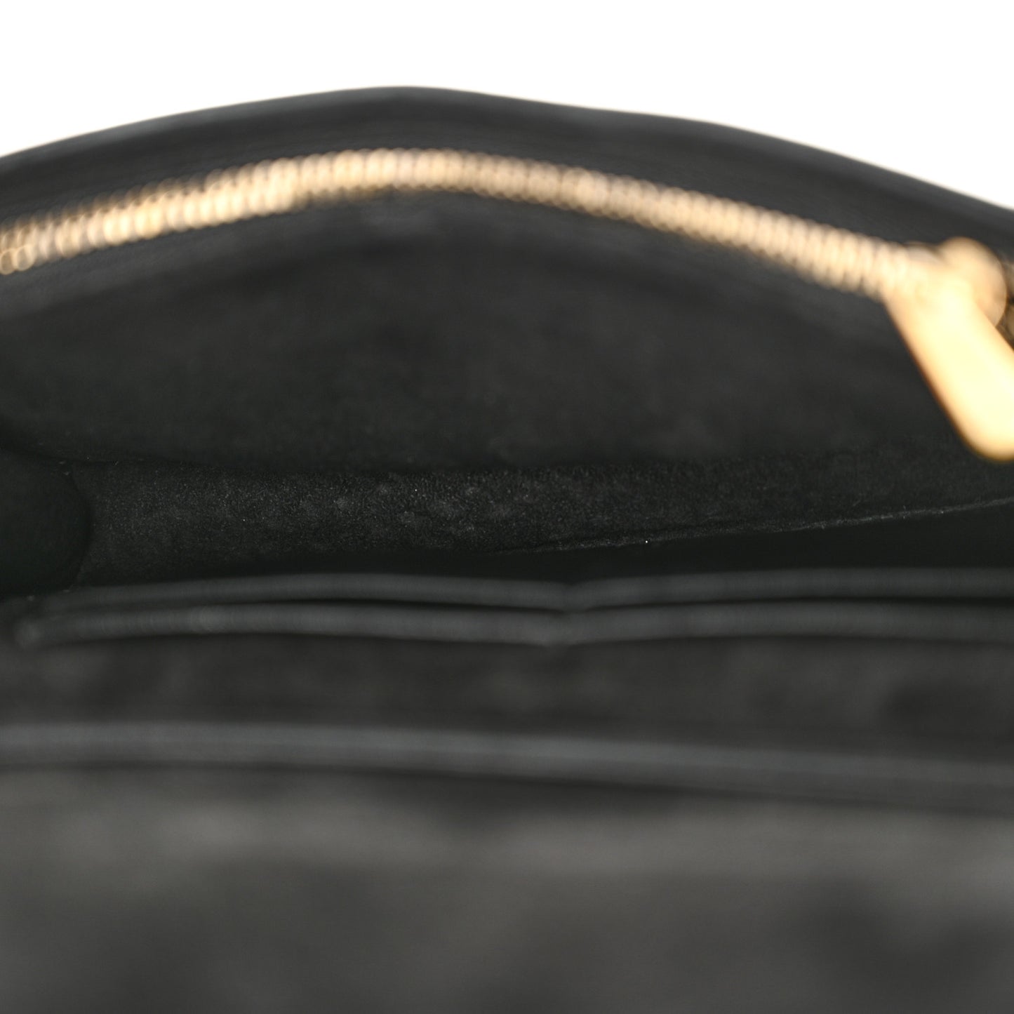 Calfskin Studded Diorama Wallet on Chain Pouch Black