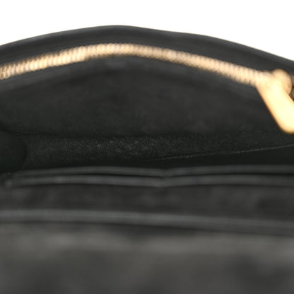 Christian Dior Calfskin Studded Diorama Wallet on Chain Pouch Black 5 of 13