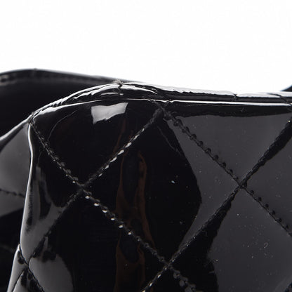 Chanel Patent Quilted Jumbo Double Flap Black 9 of 15