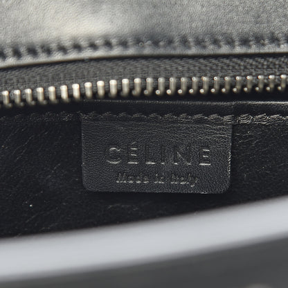 Celine Canvas Calfskin Nano Luggage White Black 7 of 18