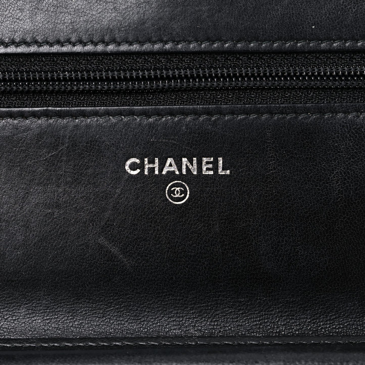 Lambskin Quilted Boy Wallet On Chain WOC Black