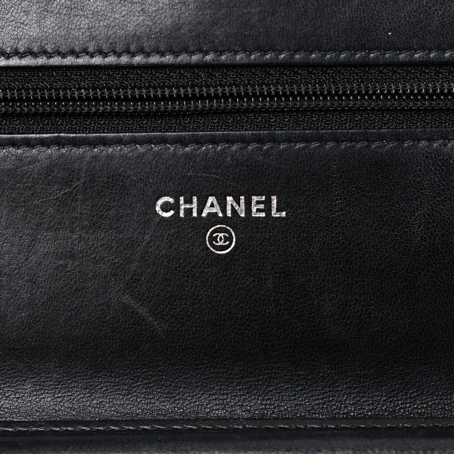 Chanel Lambskin Quilted Boy Wallet On Chain WOC Black 9 of 25