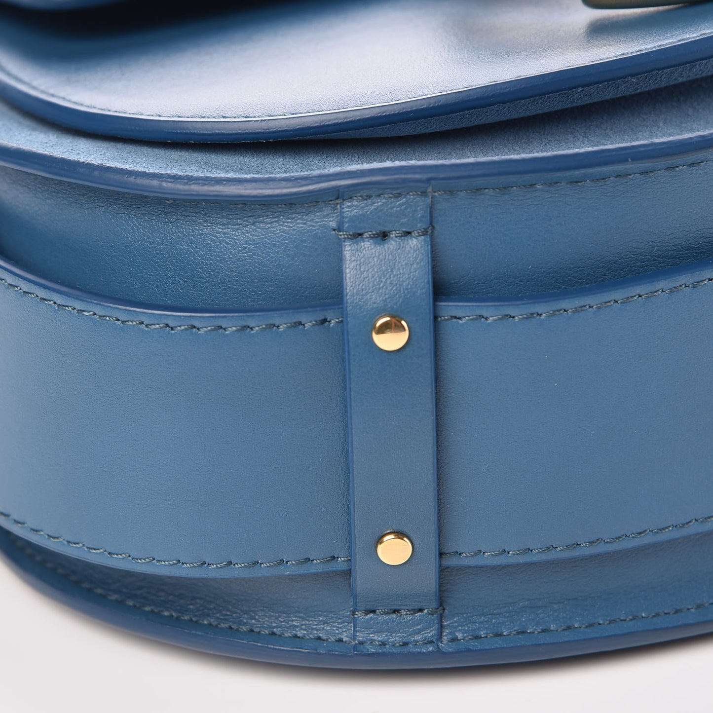 Calfskin Small Tess Bag Vinyl Blue