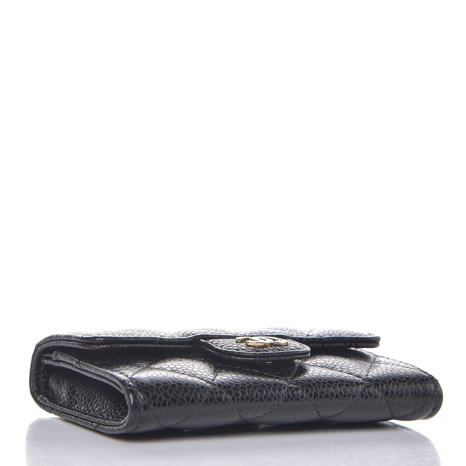 Chanel Caviar Quilted Flap Card Holder Black 4 of 9