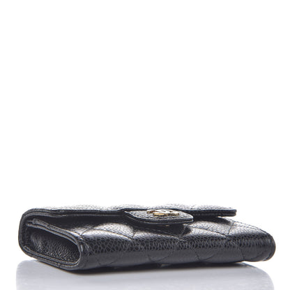 Chanel Caviar Quilted Flap Card Holder Black 4 of 9