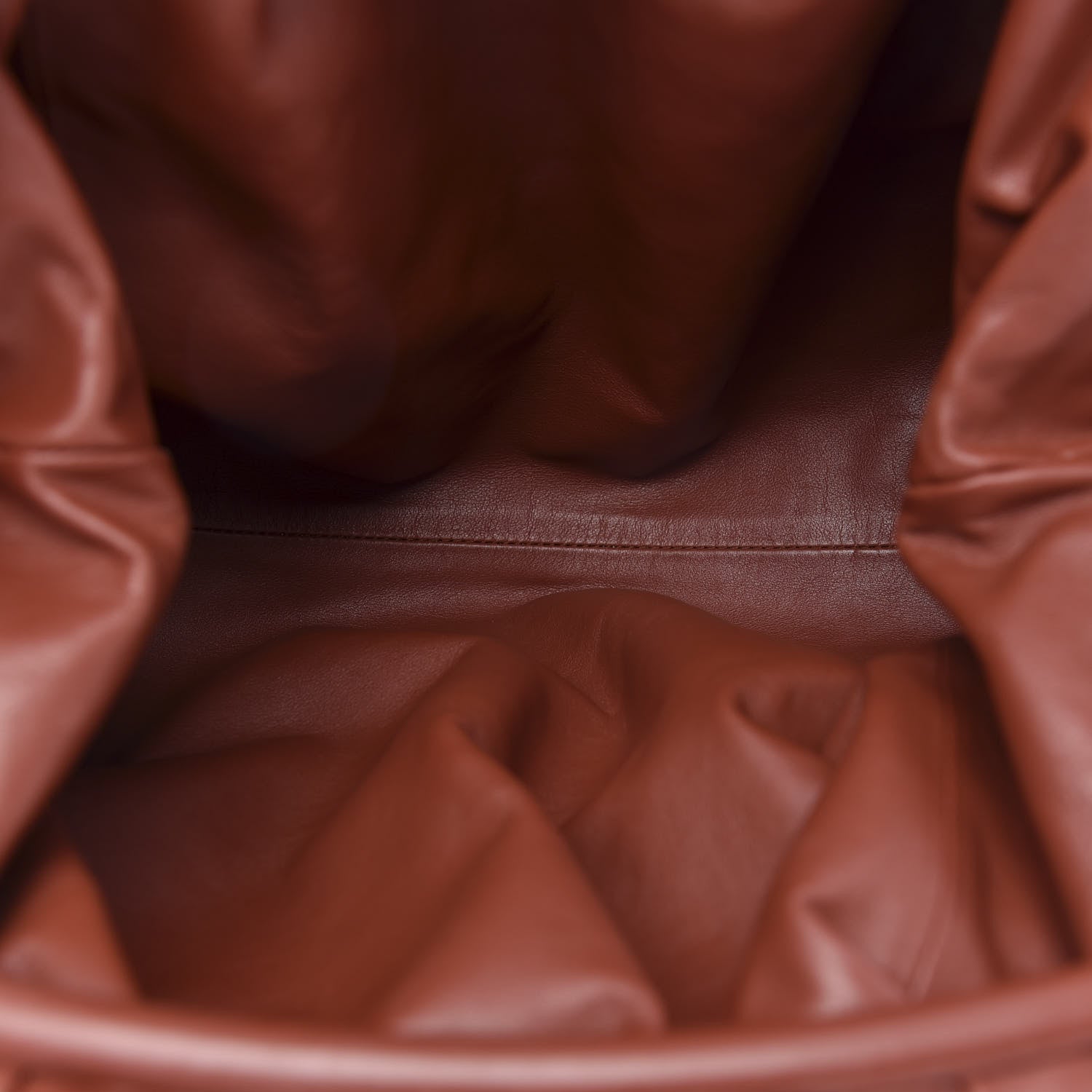Bottega Veneta Smooth Butter Calf The Pouch Oversized Clutch Rust 5 of 10