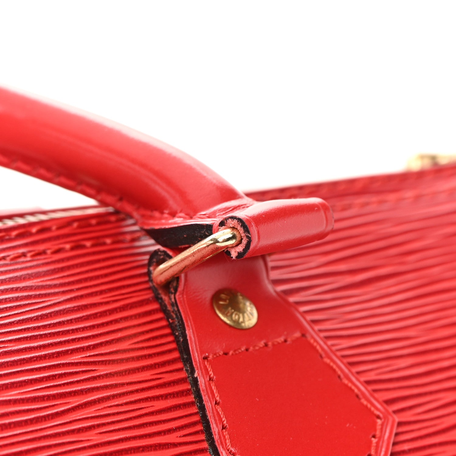 Louis Vuitton Epi Speedy 30 Castillan Red 13 of 20