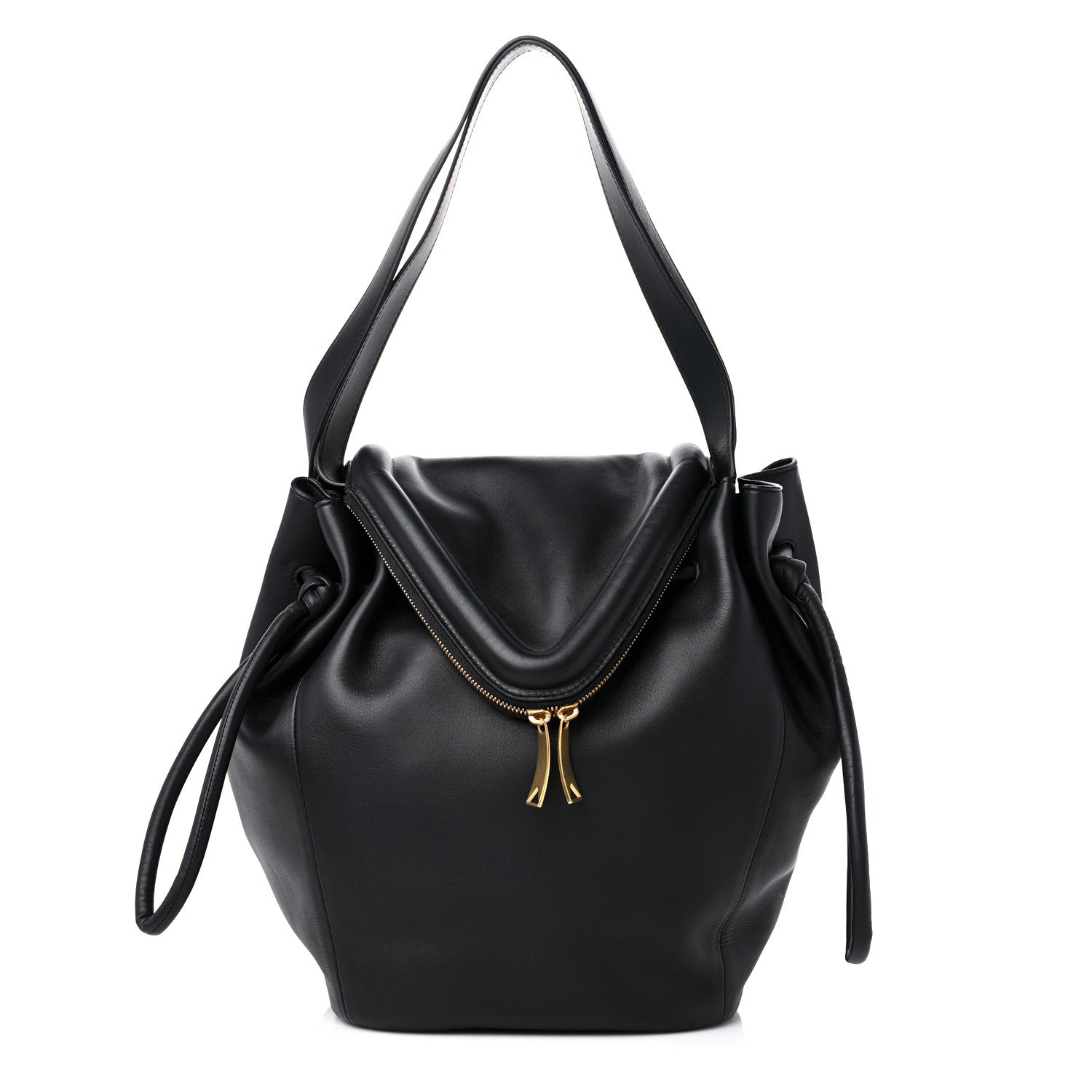 Bottega Veneta Calfskin Large Beak Tote Black 1 of 9
