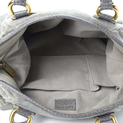 Louis Vuitton Denim Neo Cabby MM Grey 4 of 13