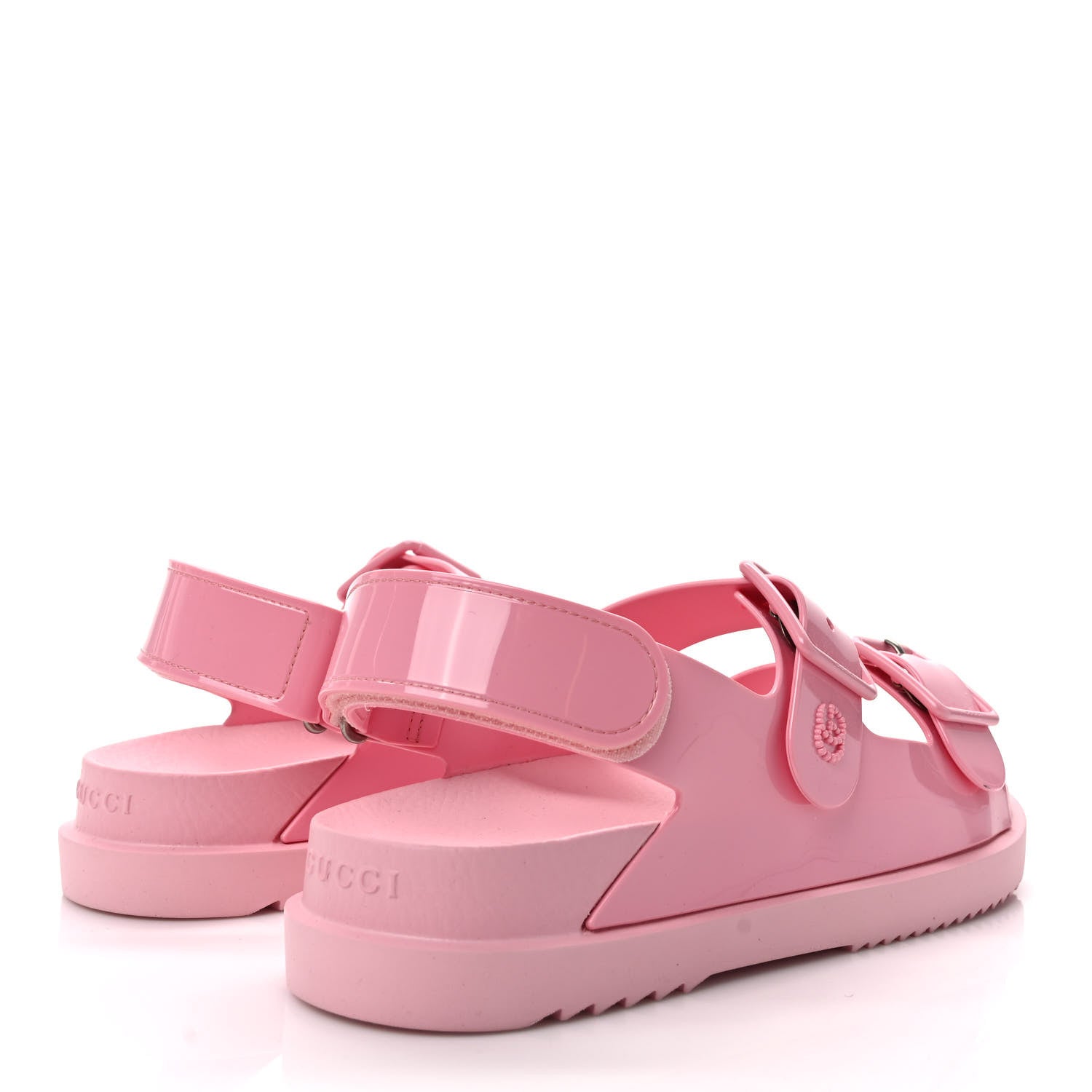 Gucci Rubber Mini Double G Womens Isla Dad Sandals 38 Wild Rose 4 of 8