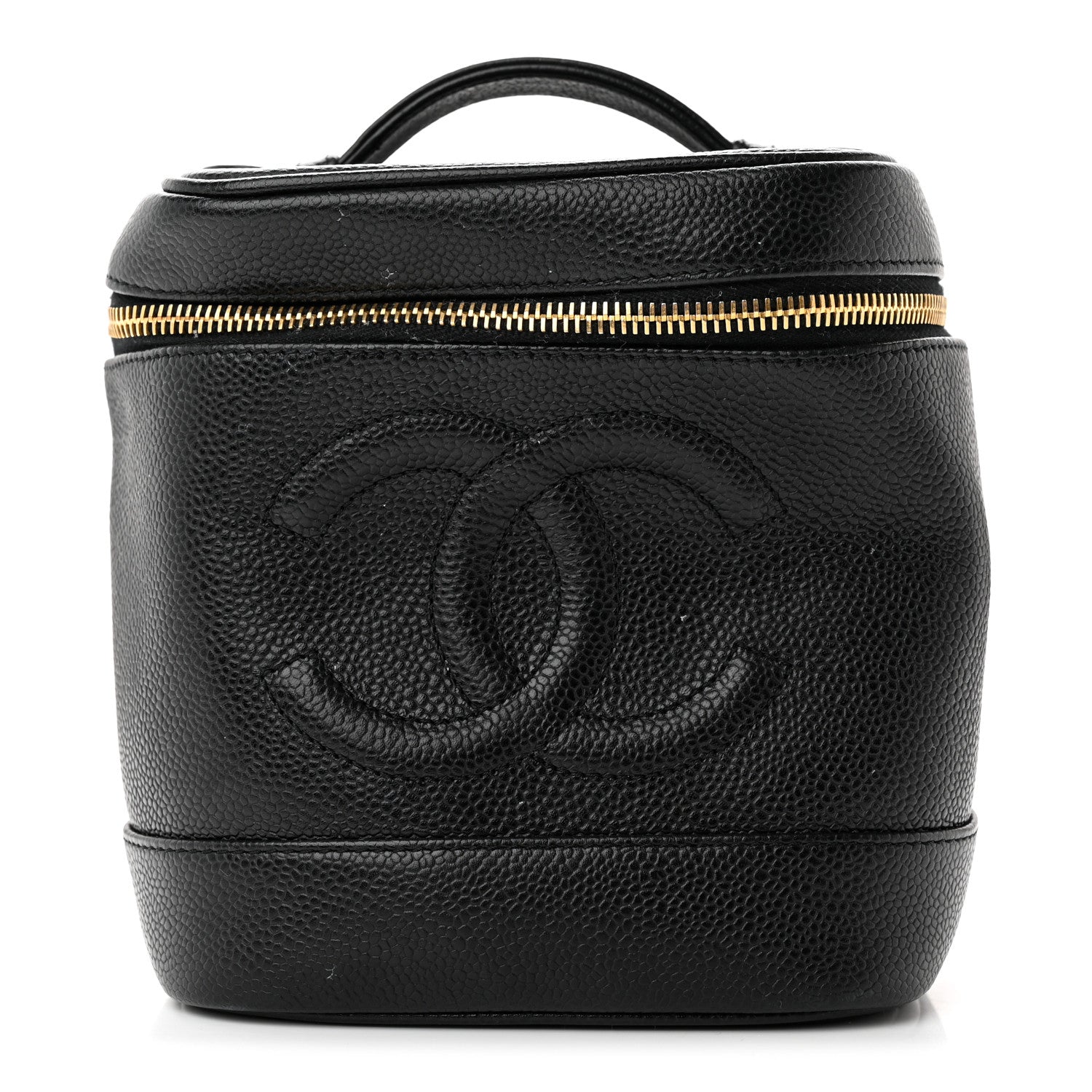 Chanel Caviar Vanity Cosmetic Case Black 1 of 10