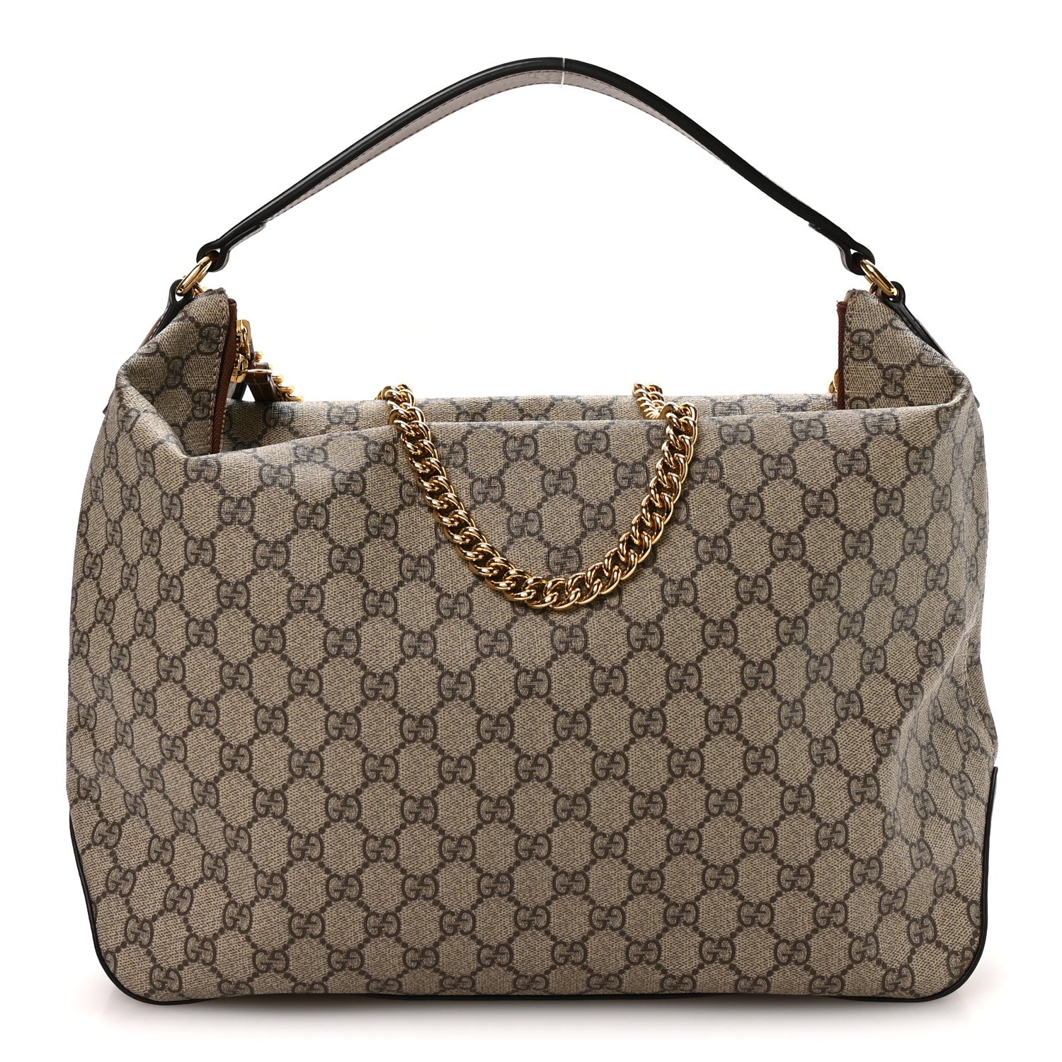 Gucci GG Supreme Monogram Large Linea A Hobo Light Brown 1 of 10