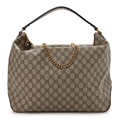 Gucci GG Supreme Monogram Large Linea A Hobo Light Brown 1 of 10