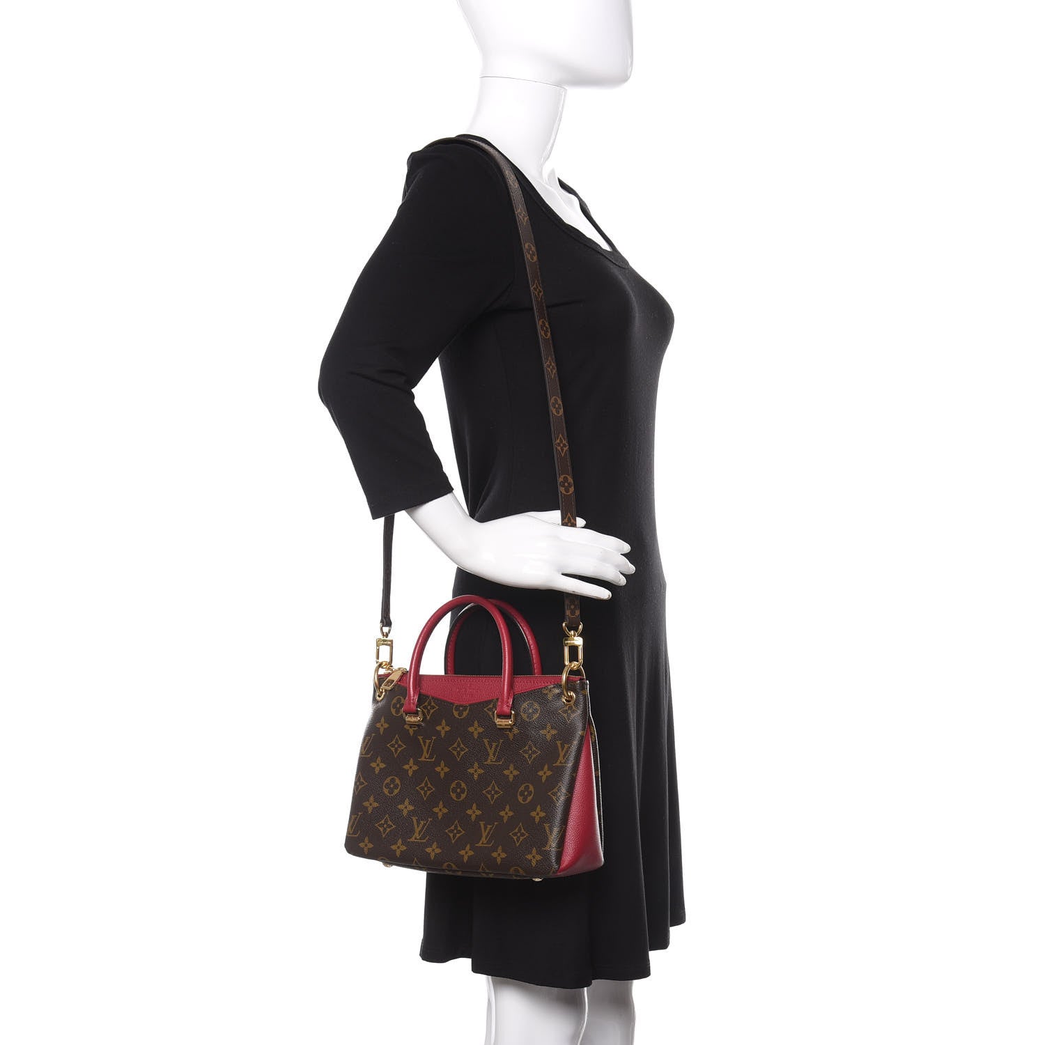 Louis Vuitton Monogram Pallas Full BB Lie De Vin 2 of 10