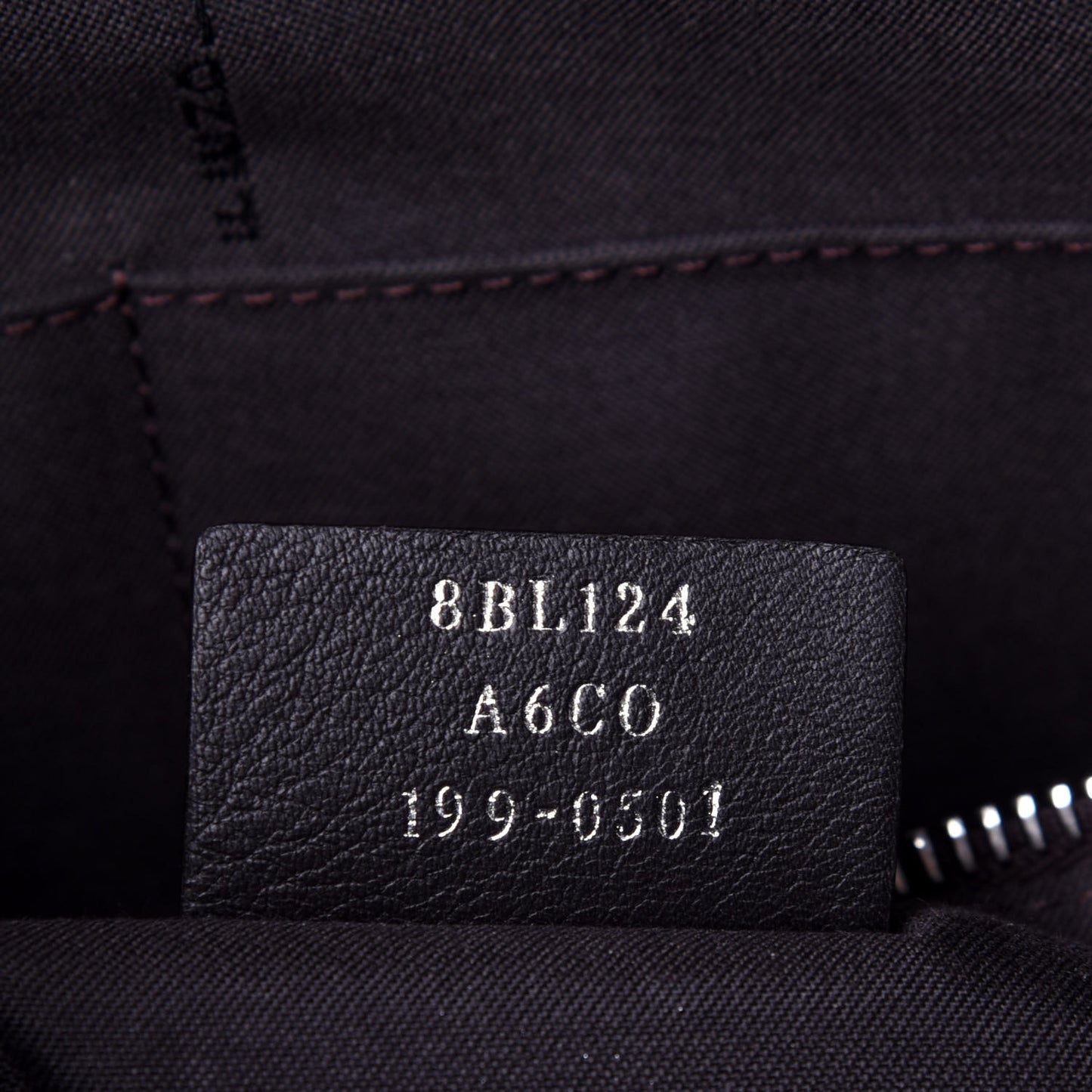 Vitello Dolce Bi-Color FF 1974 Embossed Medium By The Way Boston Bag Black Maya