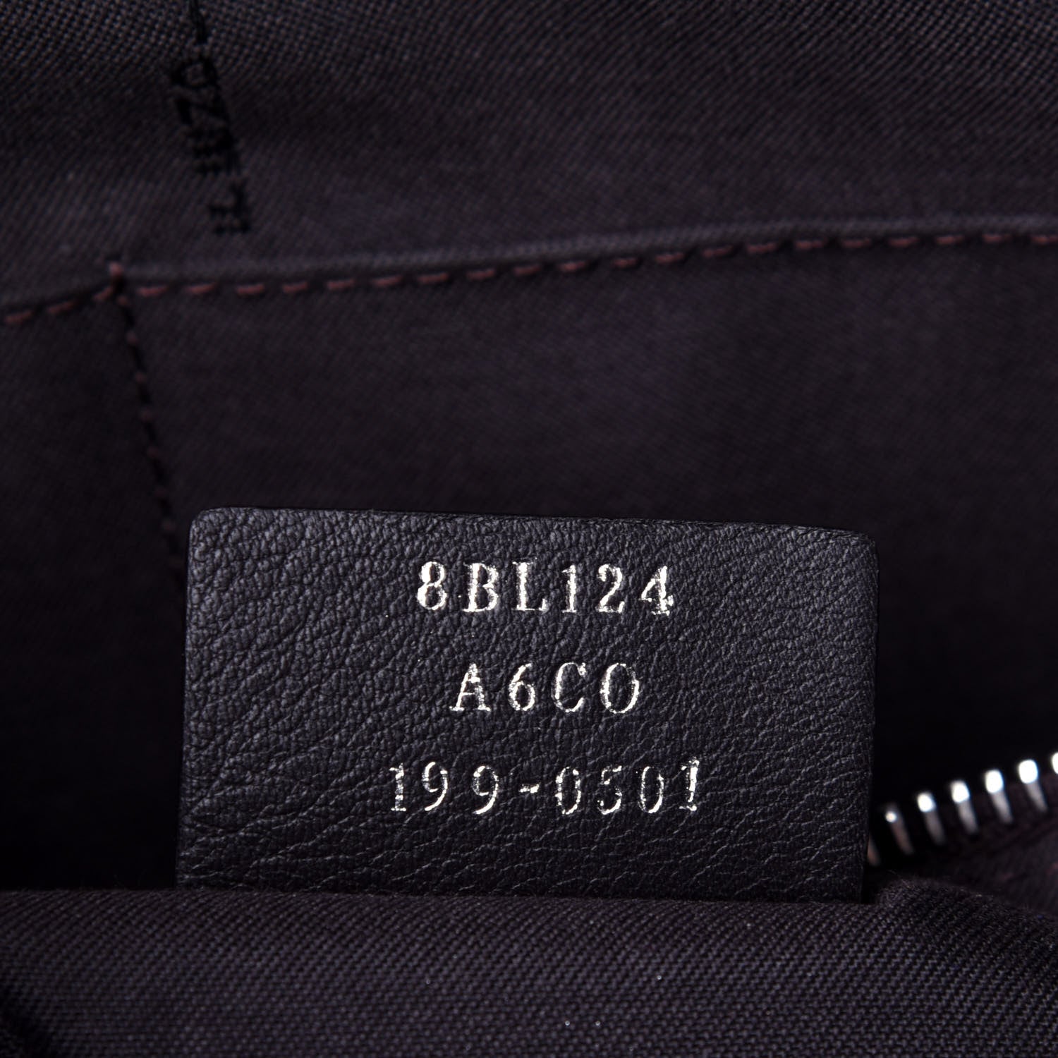 Fendi Vitello Dolce Bi-Color FF 1974 Embossed Medium By The Way Boston Bag Black Maya 8 of 11