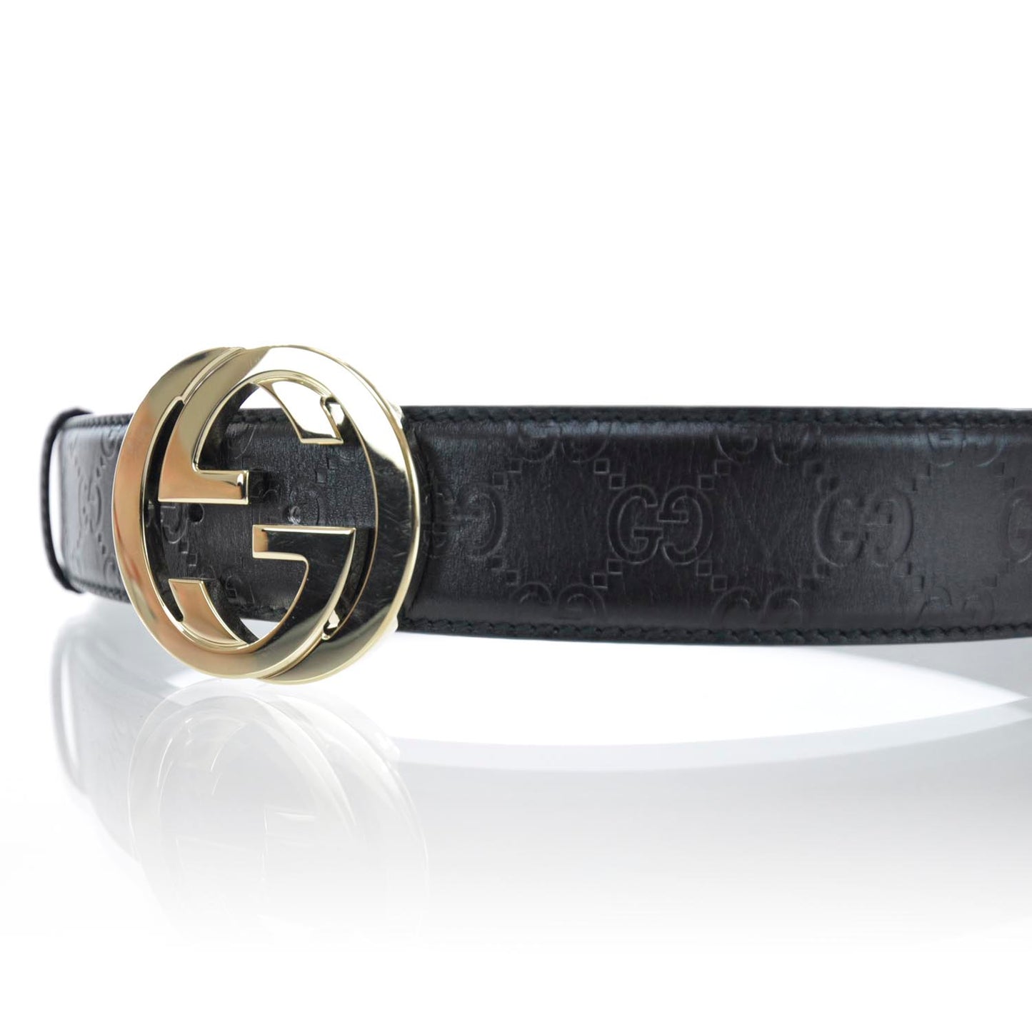 Guccissima GG Belt Black 85 34